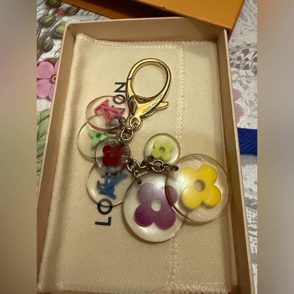 Louis Vuitton Colorful Floral Key Holder